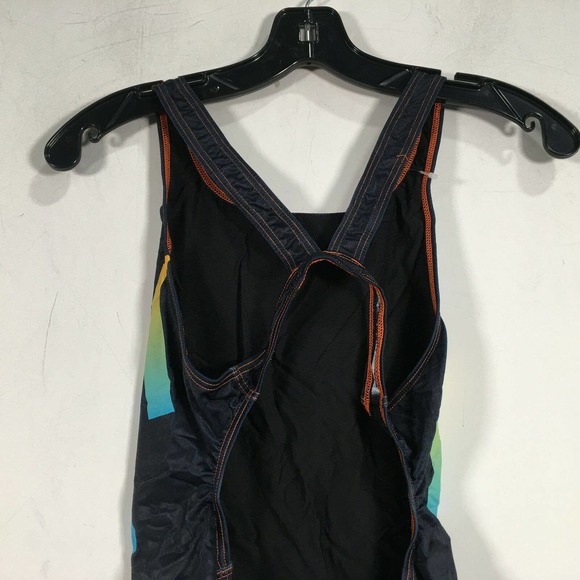 Turbo 55566122 Custom One Piece Swimsuit, Girl's Youth Size 8Y/04 Wide - Navy - Picture 7 of 8